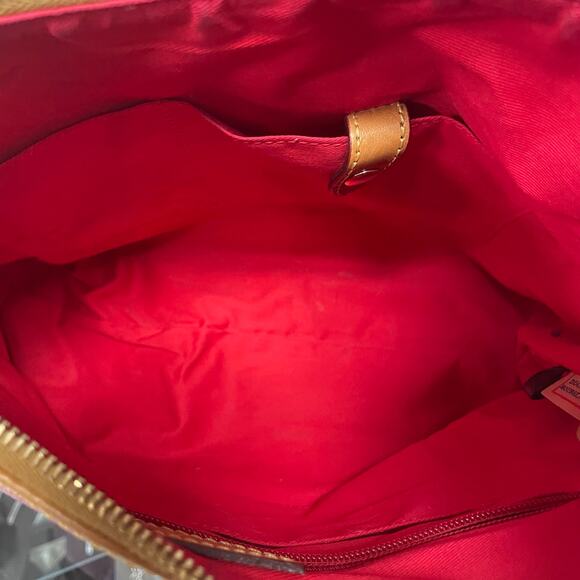 Dooney & Bourke Pink Hobo Monogram Canvas Shoulder Bag Pink Logo - Picture 10 of 13